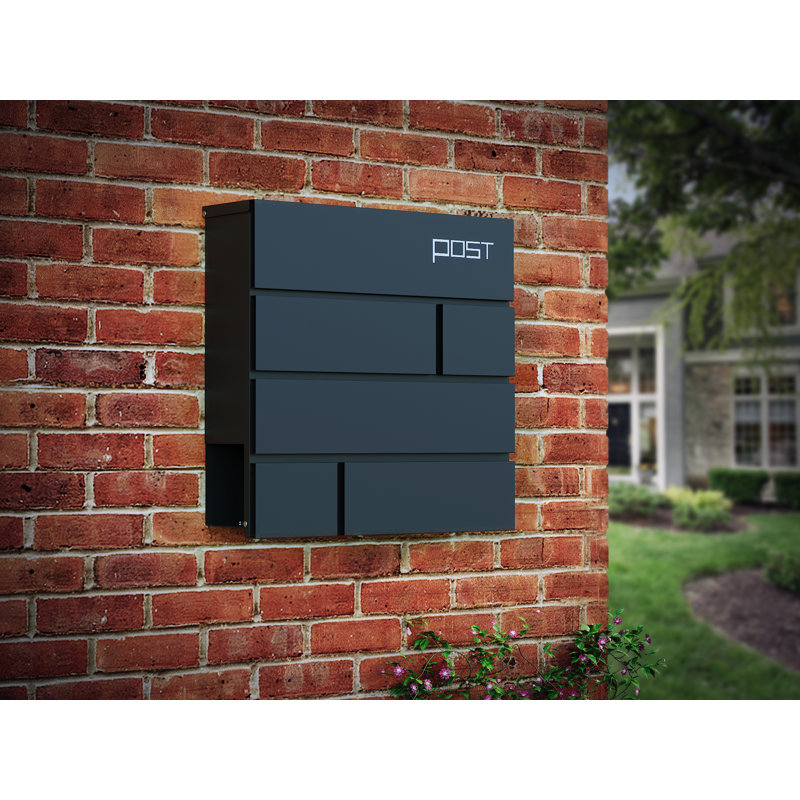 Sembrini Metal Wall Mounted Letter Box