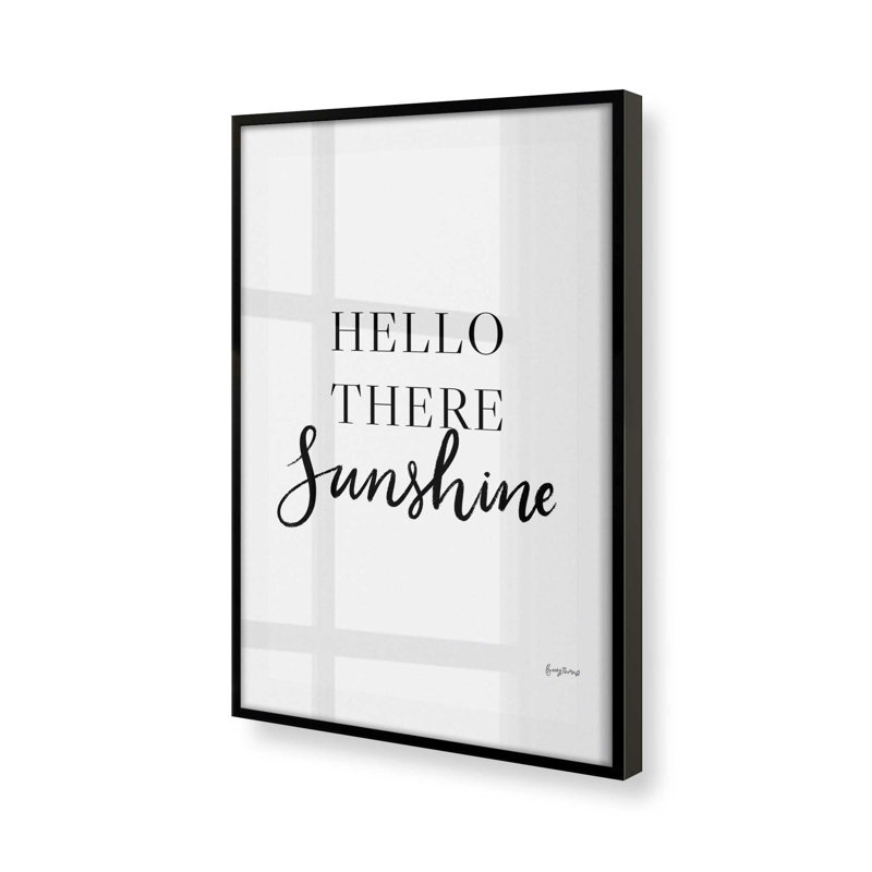 " Bright Beginnings " Print, Satin Black, 17" H x 13" W