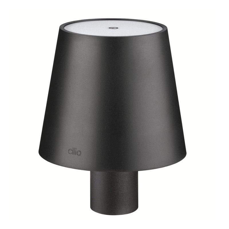 Luce LED Bottle Lamp, 5.25", Black