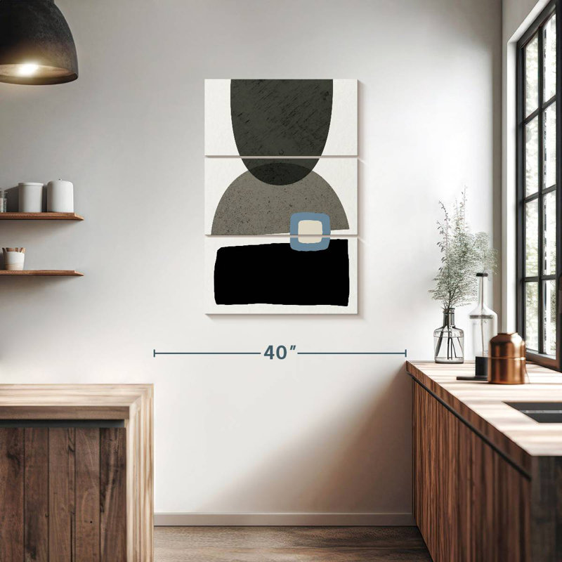 Avery Mid Century Abstract III, H 38 po x l 24 po