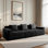 Canapé modulaire 3 places sans os, canapé modulaire Cloud avec assise profonde, canapé modulaire moderne 3 places avec coussins décoratifs Corduroy Fabri