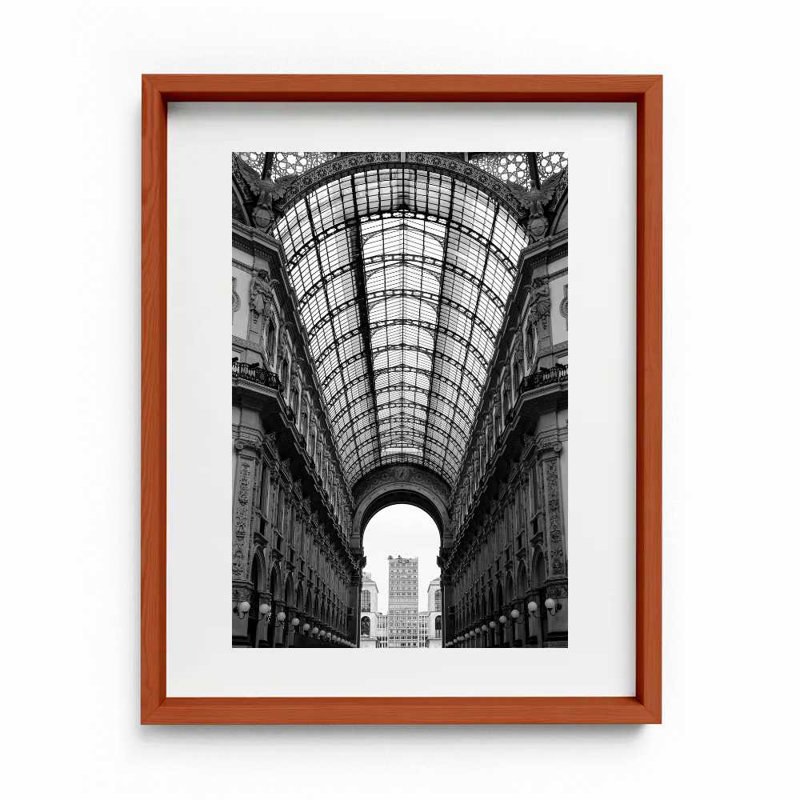 Martini Bianco Print by Joseph Regan, 16" H x 14" W x 0.75" D, Cherry