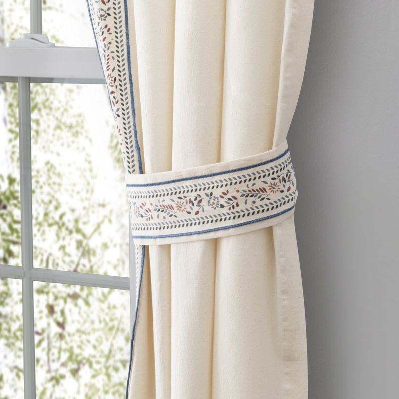 Cotton Room Darkening Curtain Pair, 35" W x 63" L