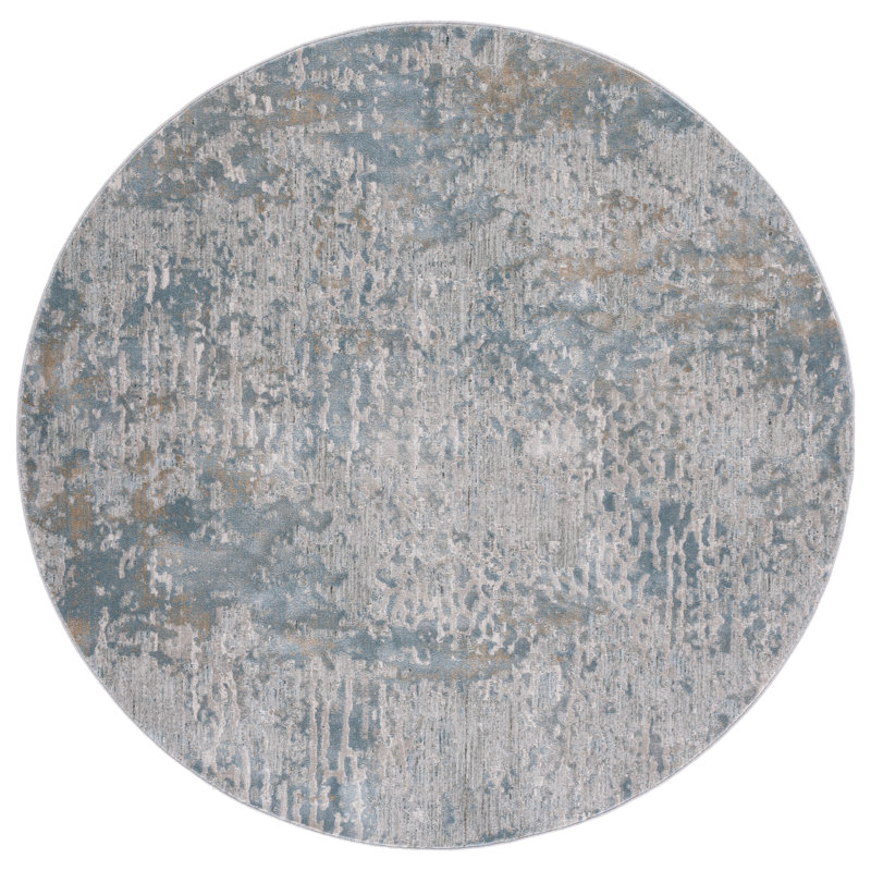 Aaliya Performance Abstract Rug, Round 6'4"