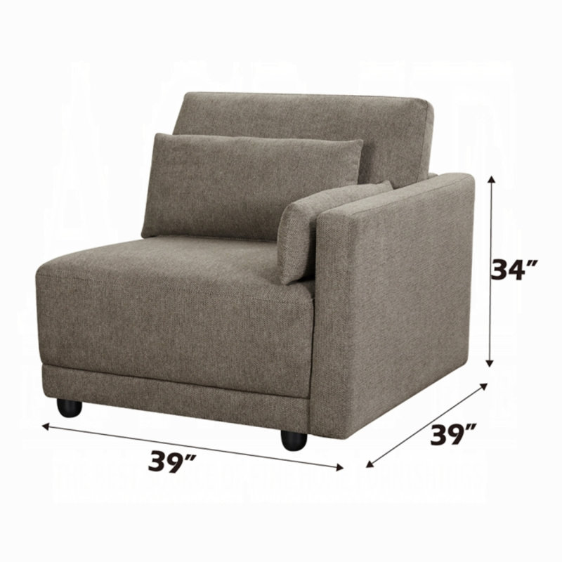 Fauteuil modulaire Volk avec 2 coussins Volk