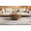 Table basse moderne avec rangement à 2 grands tiroirs Modern, 31,5 po, brun