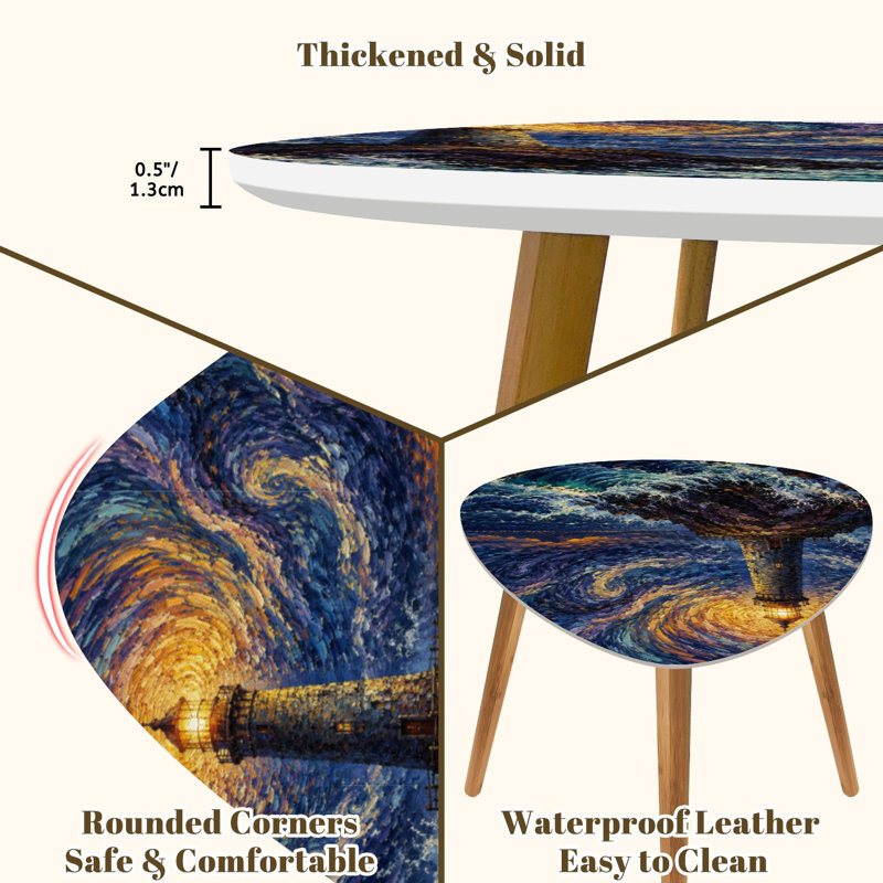 Ensemble de 2 tables basses gigognes Triangle Sunset