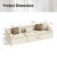 3 Seat Sectional Sofa, 267cm Wide Modern Soft Sofa Couch , No Assembly Required, For Living Room Office Apartment-235977404