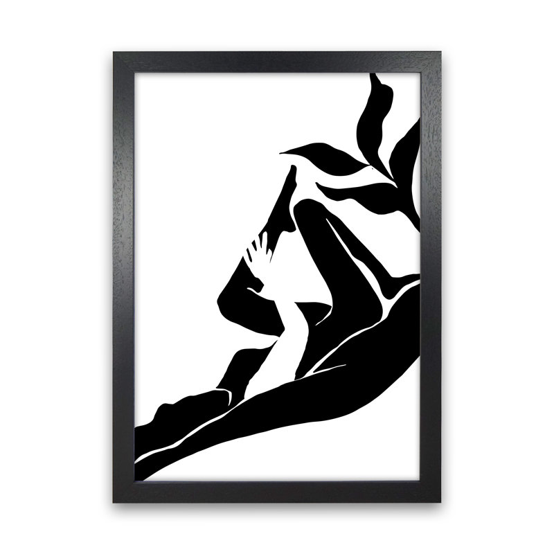 Matisse Lying Plant by Planeta444 - Print, Black Framed, 34cm H x 25cm W x 3cm D
