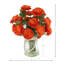 Arrangement d'automne Ranunculus dans un vase en verre avec accent de corde