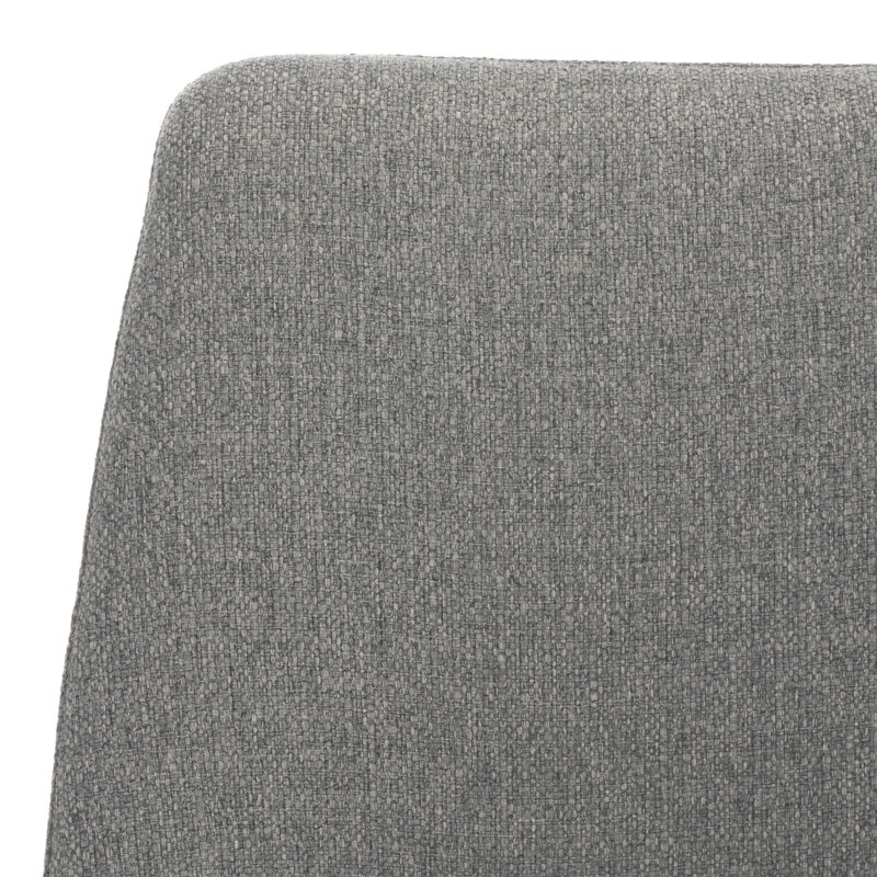 Chaise d'appoint rembourrée H 19,1 po Bohy, Lin gris
