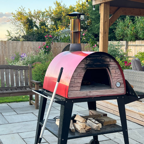 Authentic Pizza Ovens Stainless Steel Countertop Wood-Fired Pizza Oven ...