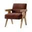 Fauteuil d'appoint moderne Donohoe Mid-Century avec accoudoirs courbés-946745533