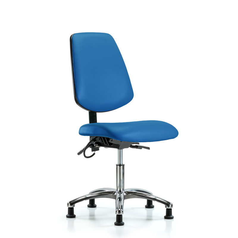Chaise antistatique Hillary, Bleu, Non inclus, Patins