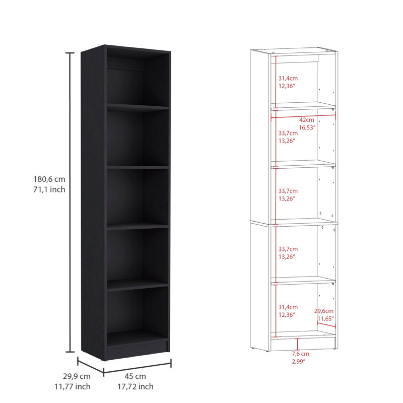 Espace de travail de l'armoire de salon noire 3: des bibliothèques pour le rangement de bureau, un espace élégant