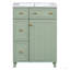 Armoire de meuble-lavabo 24 po avec lavabo en céramique, 2 tiroirs, 1 porte-117021318