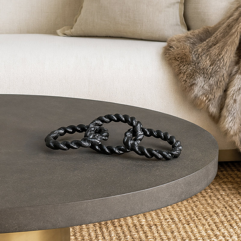 Figurines et sculptures de table anneaux, Noir