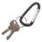 Advantus Corp. 2.5'' W Black Key Chain