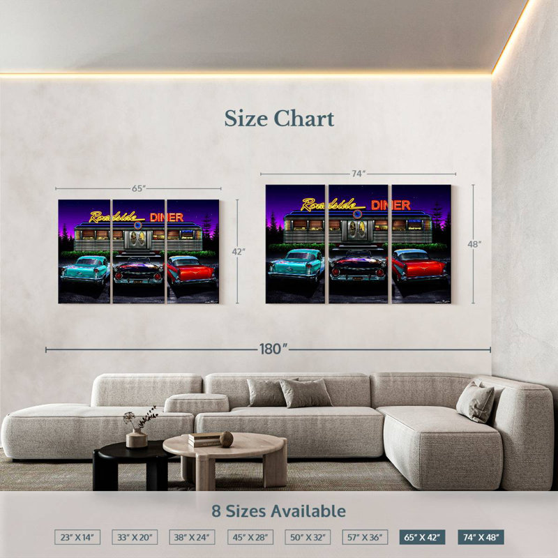 Mehar Roadside Diner, 42" H x 65" W