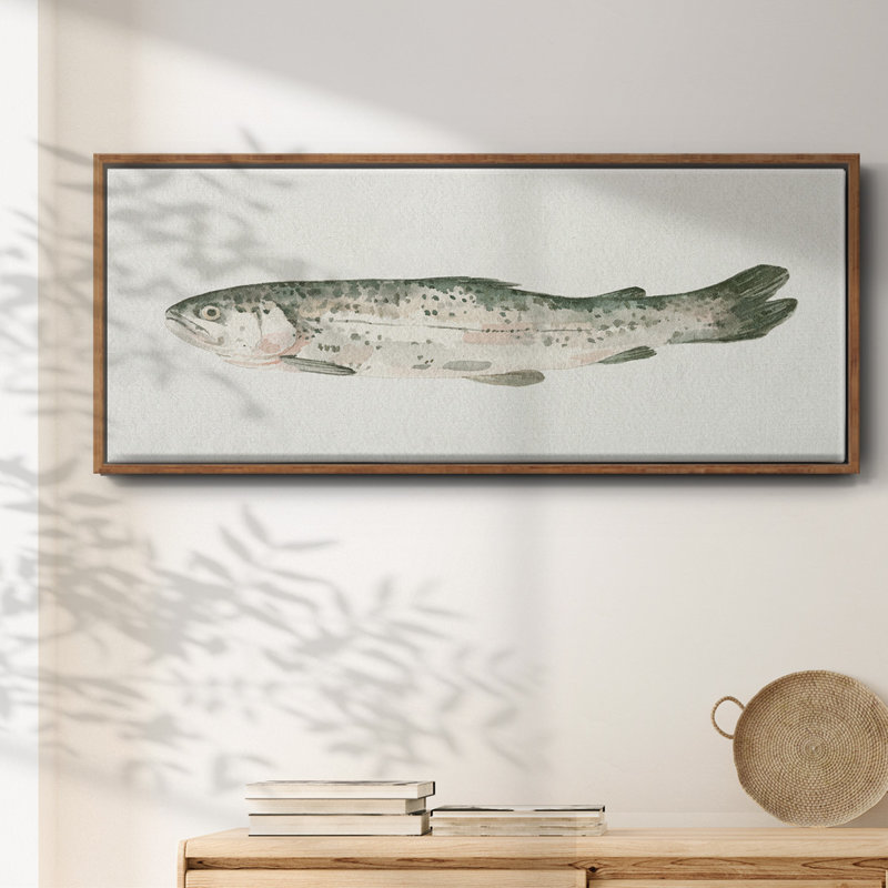 Fresh Catch II- Framed Canvas, 12" H x 30" W