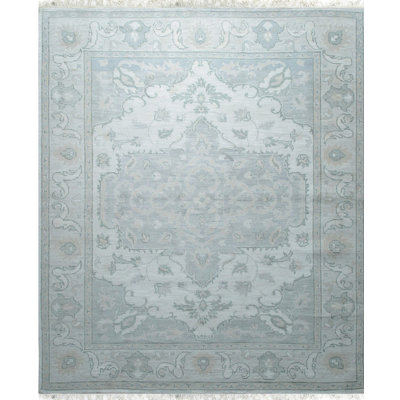 Hand Knotted Wool Floral Area Rug