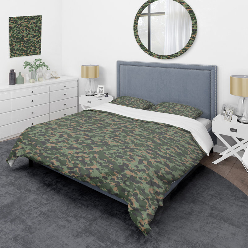 Ensemble de housse de couette Abstract - Microfibre de polyester, Housse de couette double + 2 taies décoratives st
