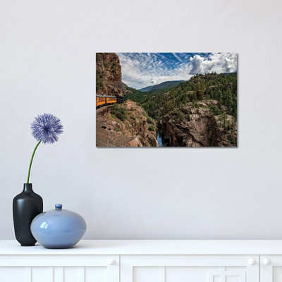 Train Ride In The Rockies by Jonathan Ross Photography - Wrapped Canvas Print