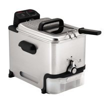 Deep Fryer 6.3Qt Fryer 2500W Deep Fat Fryer with Temperature Control, Electric Deep Fryer with Lid Cover, Cool Touch Fry Basket with Plastic Handle