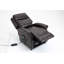 Fauteuil inclinable bleu en similicuir-2008930394