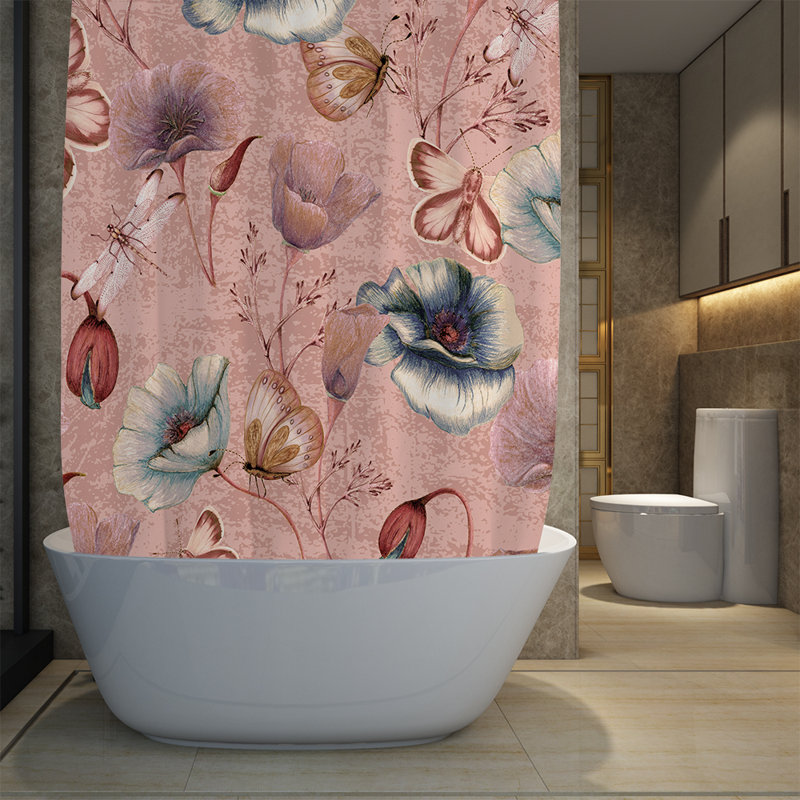 Rideau de douche simple Rialto, H 83 po x l 70 po