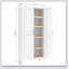 Armoire de rangement en métal durable avec étagères réglables et deux portes pour répondre à tous vos besoins d'organisation à la maison.