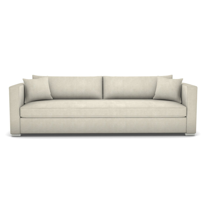 Brandt Bench Seat Extended Sofa, Tarbee Pebble, Casa Blanca