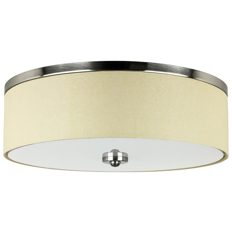 15,5 po DEL, à intensité variable, homologué ETL, plafonnier, blanc chaud 3000K, H 5 po x l 15,5 po x P 15 po