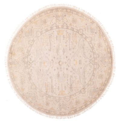 Tapis gris Royal Oushak 9 pi 1 po x 8 pi 9 po