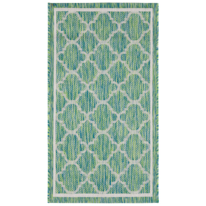 Almine Performance Geometric Indoor/Outdoor Area Rug, Rectangle 2' x 3'7"