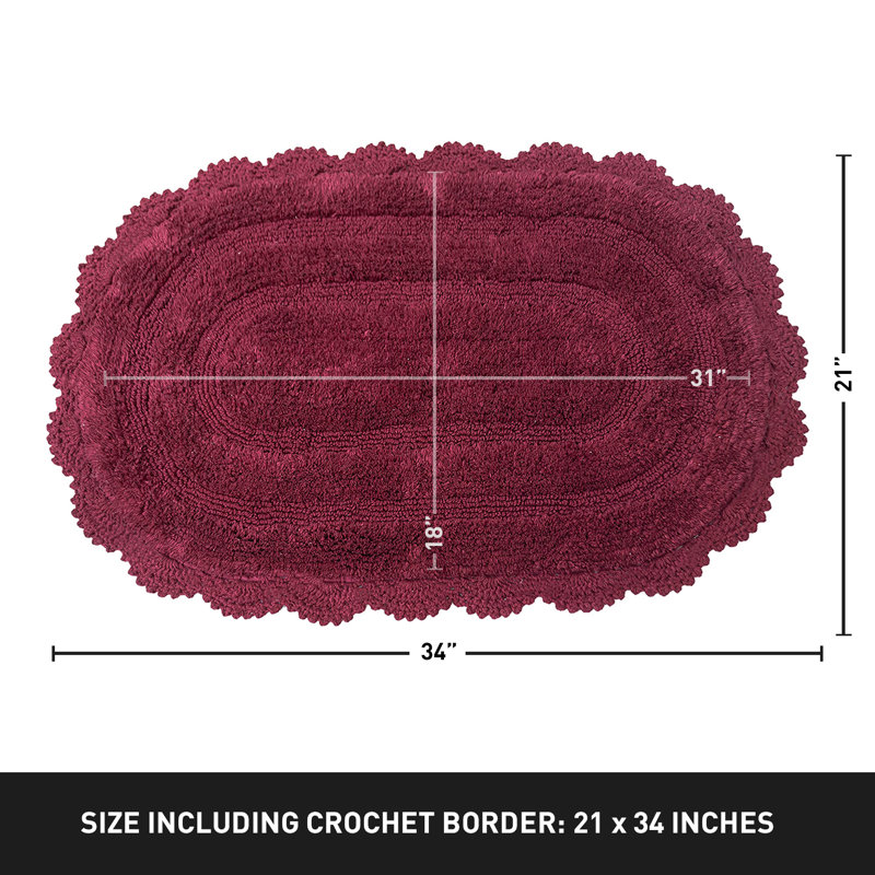 Casanova Non-Slip, 34" L x 21" W, Burgundy