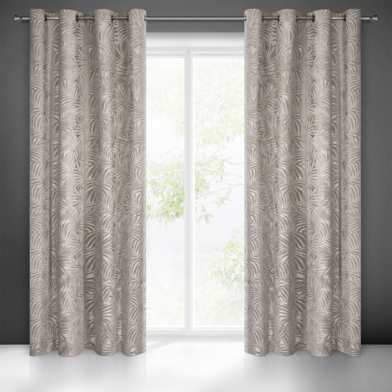 Sankertown Blackout Curtains Single Panel, Beige