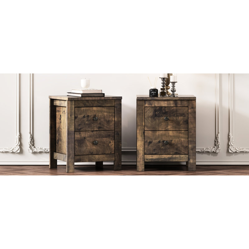 Ensemble de table de chevet en bois