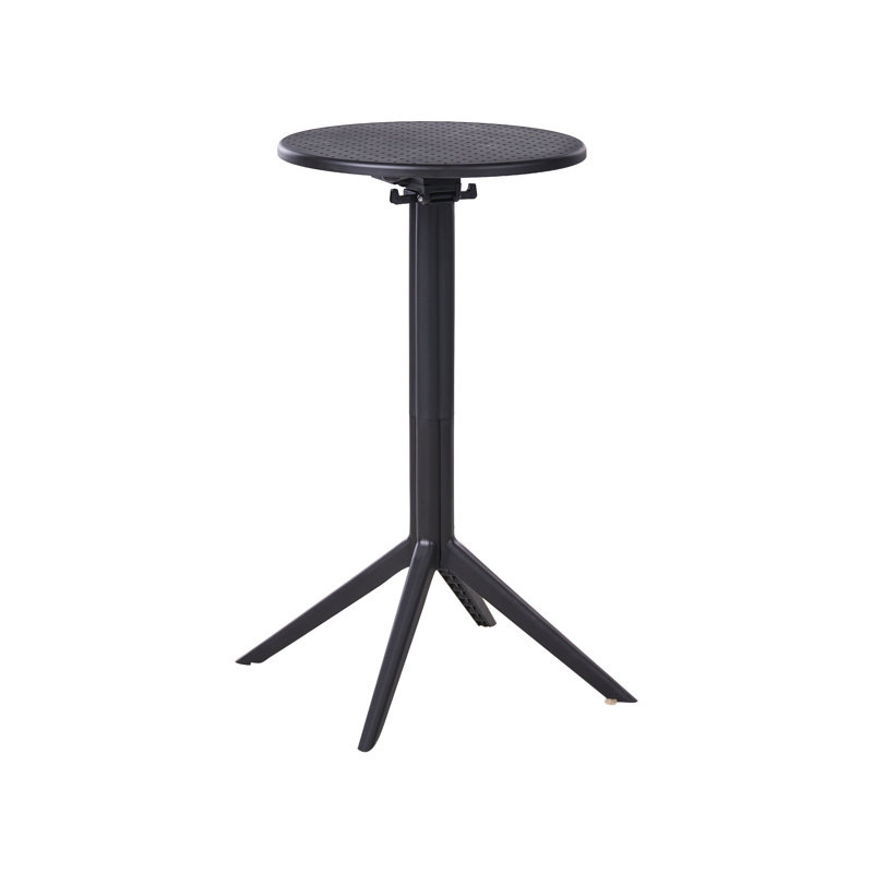 Round Outdoor Bar Table , 60cm cm W 60cm cm D, Black
