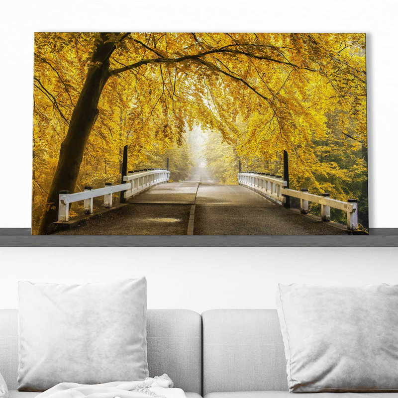 «Bridge to Fall III» par Lars Van de Goor - photographie, Toile tendue, H 18 po x l 30 po x P 1 po