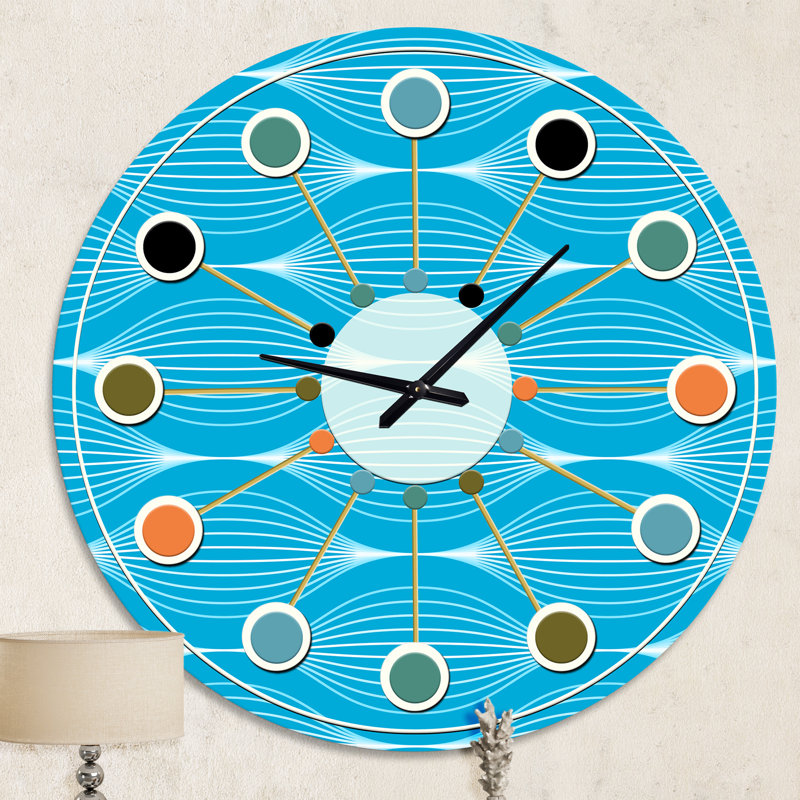 Horloge murale Mid-Century, Moyenne