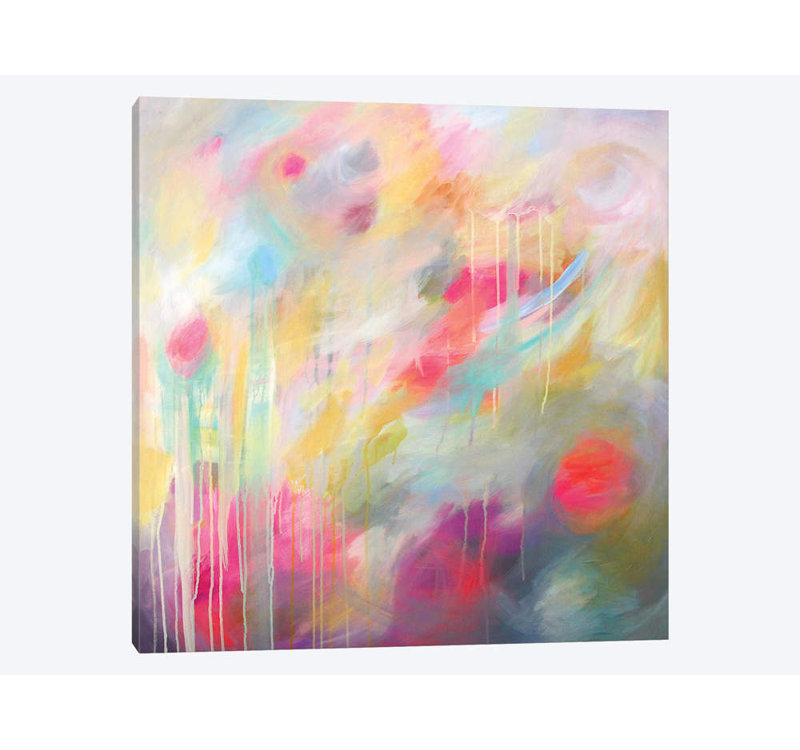 «Lost And Found» par Stephanie Corfee, impression sur toile, H 16 po x l 16 po x P 1 po, Papier avec cadre noir, Blanc