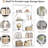70.47 Inch Height Industrial 5-Tier Etagere Bookshelf With 8 Open Shelves For Living Room And Bedroom-1620587122