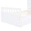 Lit mezzanine et plateforme simple Space 7 tiroirs pratiques 7 po blanc