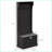 Coat Rack 3-in-1 Entryway Hall Tree with Storage Bench, 4 Hooks &amp; Shoe Storage | Black | MDF