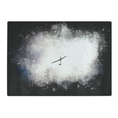 Tempered Glass Air Glider in the Clouds Paint Splash Chopping Board
