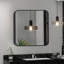 Lafata Metal Square Mirror-1757473119