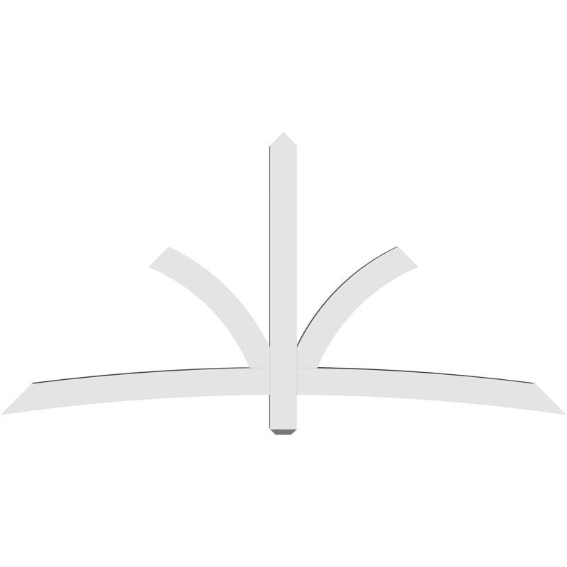 Support pour pignon Davenport, H 42 po x l 84 po (pas: 12/12), P 4 po x F 4 po, PVC