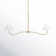 2 - Light Steel Dimmable Linear Chandelier