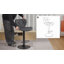 Swivel Upholstered Adjustable Height Counter Stool with Metal Frame-1613470082